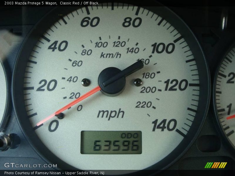 Classic Red / Off Black 2003 Mazda Protege 5 Wagon