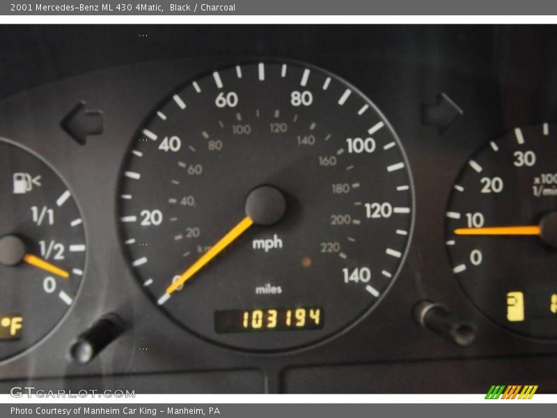 Black / Charcoal 2001 Mercedes-Benz ML 430 4Matic