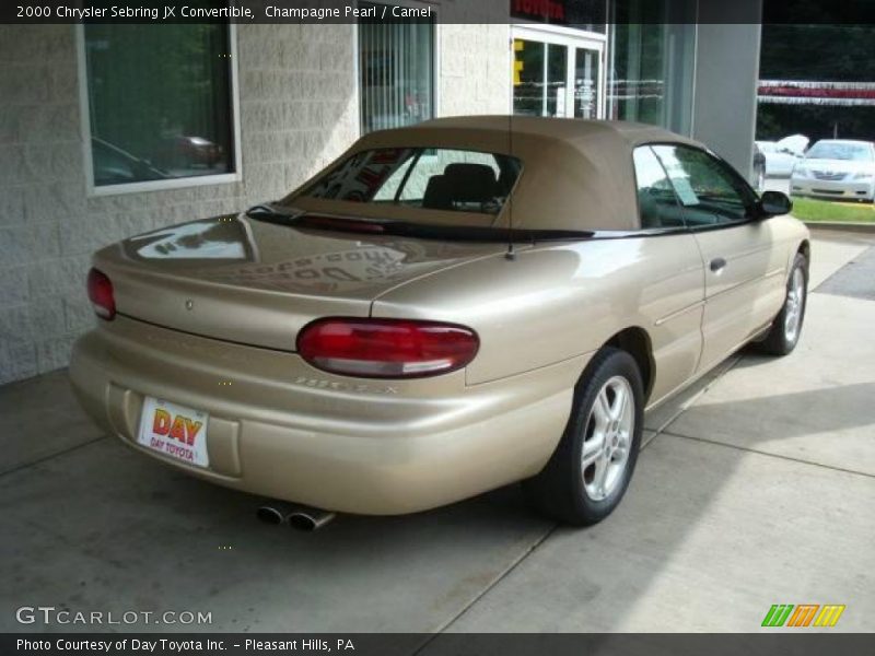 Champagne Pearl / Camel 2000 Chrysler Sebring JX Convertible