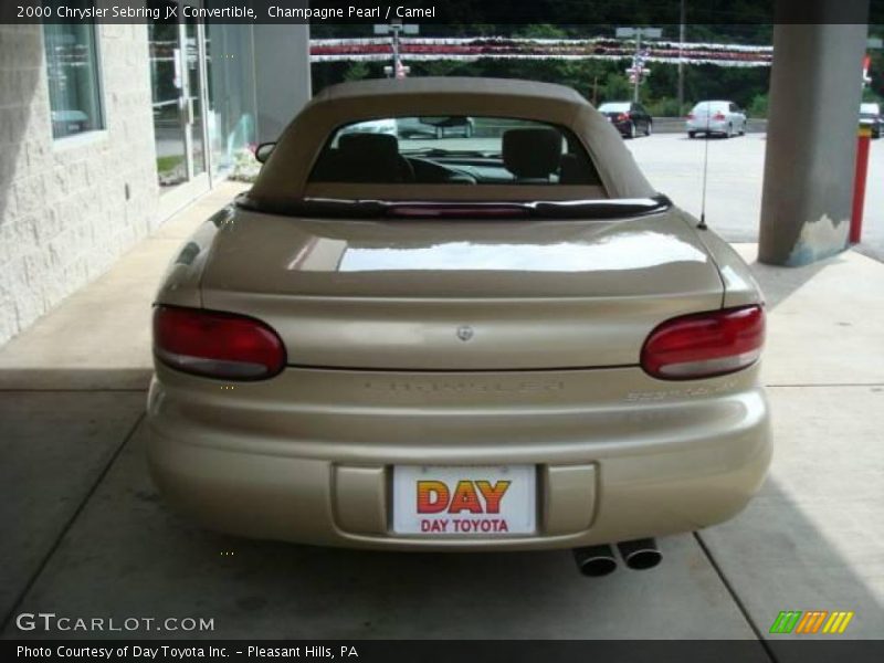 Champagne Pearl / Camel 2000 Chrysler Sebring JX Convertible