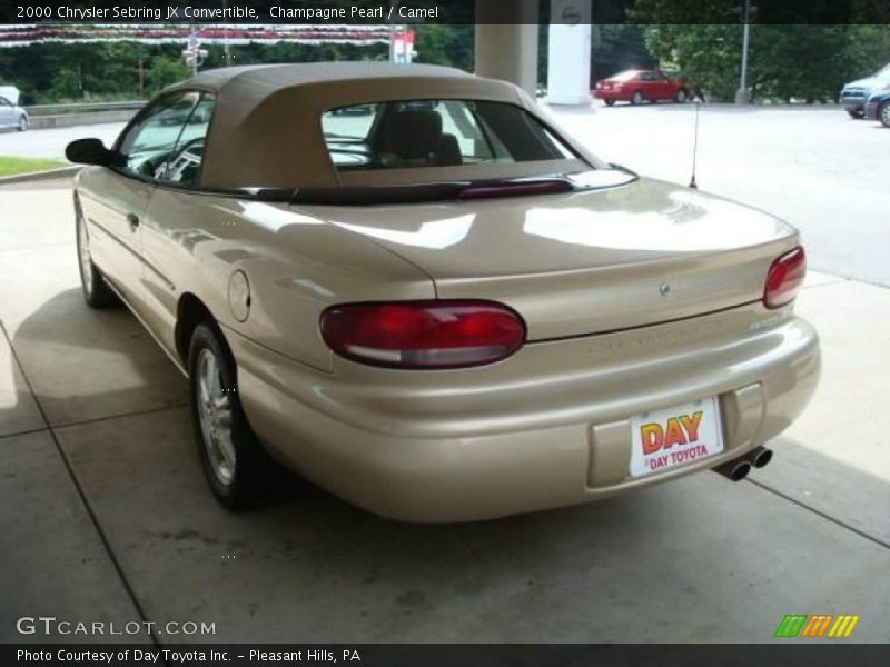 Champagne Pearl / Camel 2000 Chrysler Sebring JX Convertible