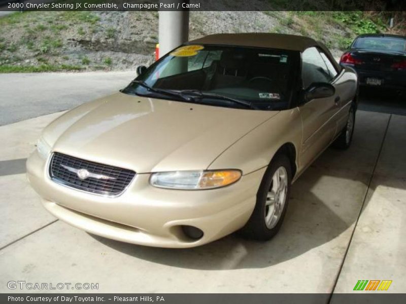 Champagne Pearl / Camel 2000 Chrysler Sebring JX Convertible