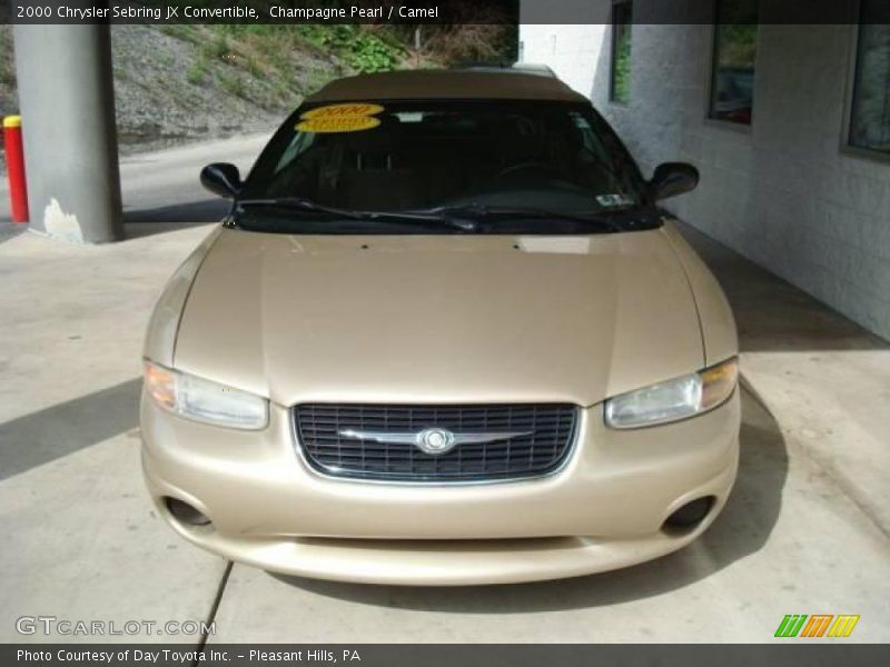 Champagne Pearl / Camel 2000 Chrysler Sebring JX Convertible