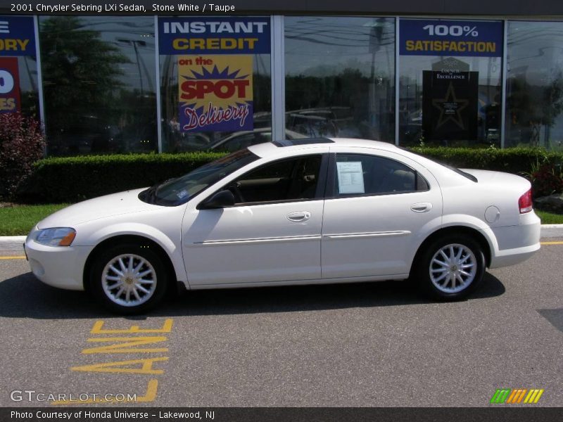 Stone White / Taupe 2001 Chrysler Sebring LXi Sedan