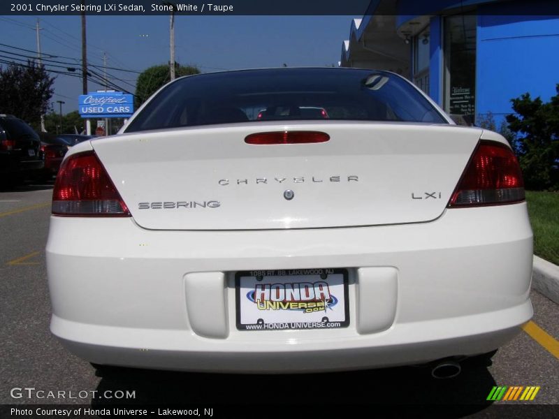 Stone White / Taupe 2001 Chrysler Sebring LXi Sedan