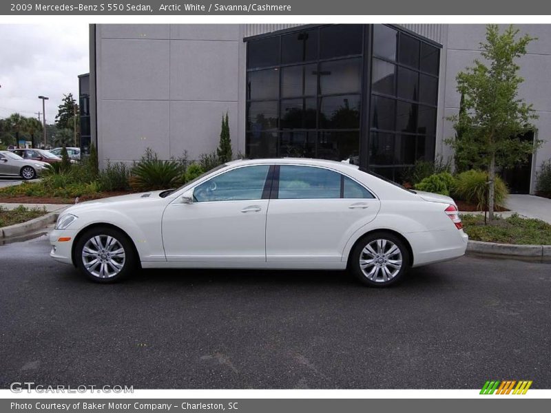 Arctic White / Savanna/Cashmere 2009 Mercedes-Benz S 550 Sedan