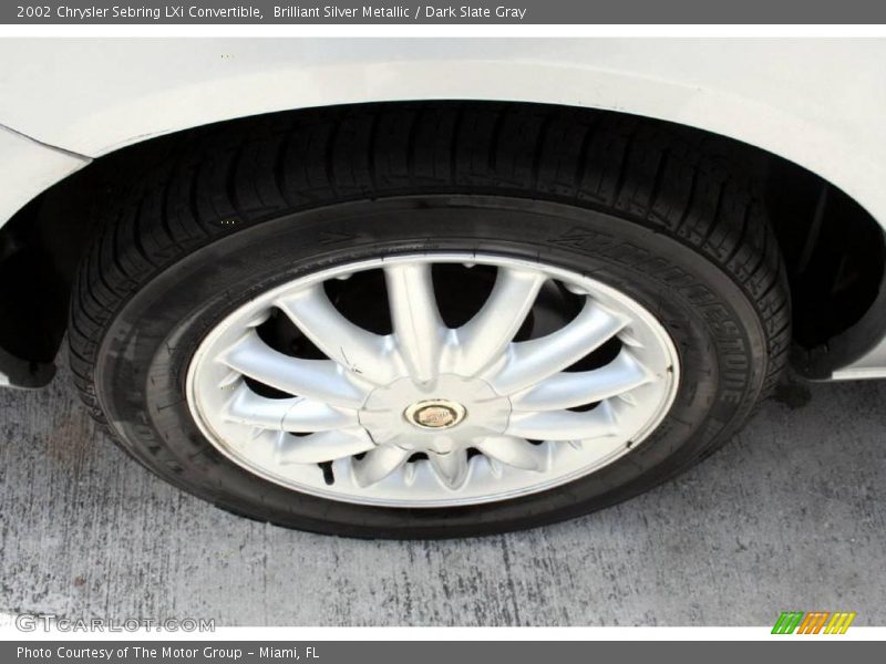 Brilliant Silver Metallic / Dark Slate Gray 2002 Chrysler Sebring LXi Convertible