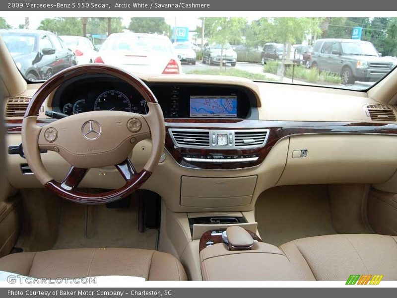 Arctic White / Savanna/Cashmere 2009 Mercedes-Benz S 550 Sedan