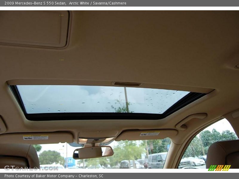 Arctic White / Savanna/Cashmere 2009 Mercedes-Benz S 550 Sedan