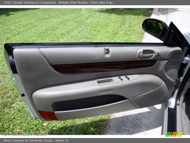 Brilliant Silver Metallic / Dark Slate Gray 2002 Chrysler Sebring LXi Convertible
