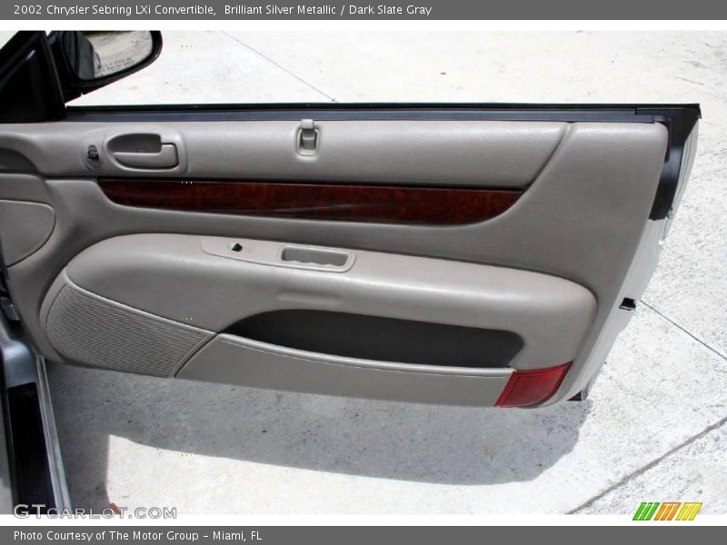 Brilliant Silver Metallic / Dark Slate Gray 2002 Chrysler Sebring LXi Convertible