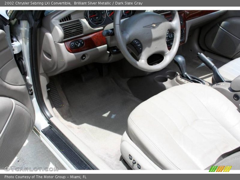 Brilliant Silver Metallic / Dark Slate Gray 2002 Chrysler Sebring LXi Convertible
