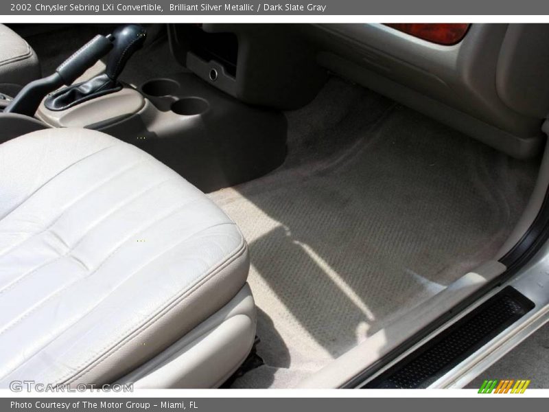 Brilliant Silver Metallic / Dark Slate Gray 2002 Chrysler Sebring LXi Convertible