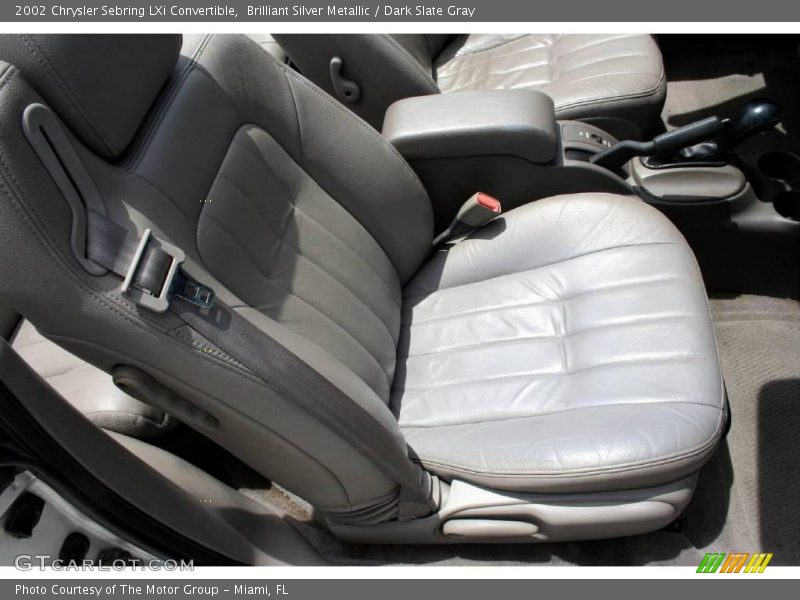 Brilliant Silver Metallic / Dark Slate Gray 2002 Chrysler Sebring LXi Convertible