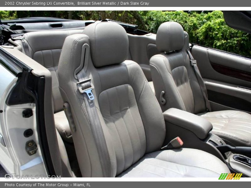 Brilliant Silver Metallic / Dark Slate Gray 2002 Chrysler Sebring LXi Convertible