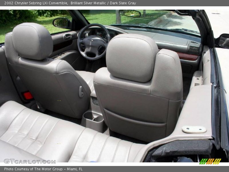 Brilliant Silver Metallic / Dark Slate Gray 2002 Chrysler Sebring LXi Convertible