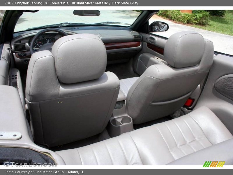 Brilliant Silver Metallic / Dark Slate Gray 2002 Chrysler Sebring LXi Convertible