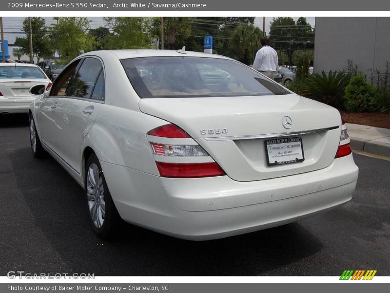 Arctic White / Savanna/Cashmere 2009 Mercedes-Benz S 550 Sedan