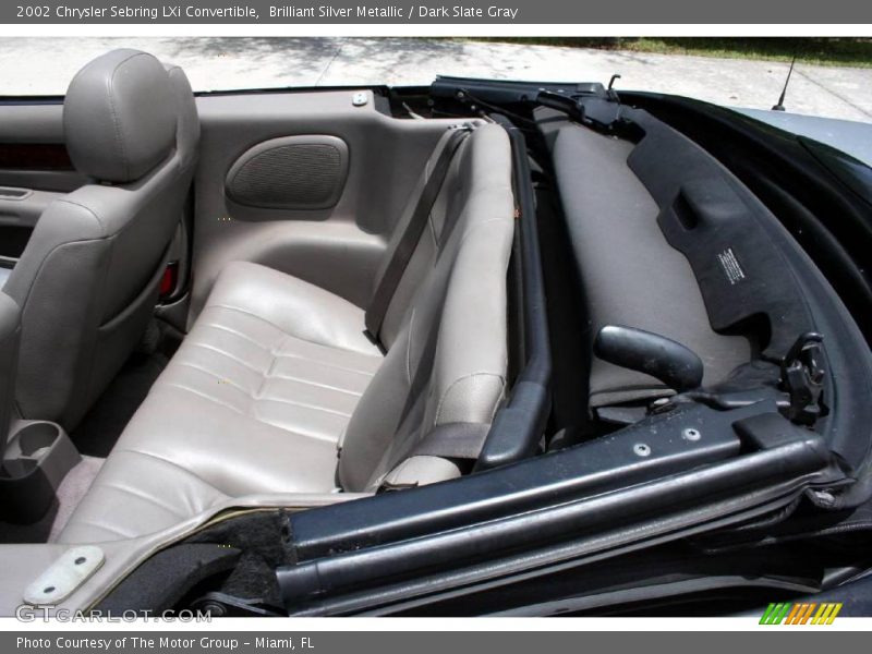 Brilliant Silver Metallic / Dark Slate Gray 2002 Chrysler Sebring LXi Convertible