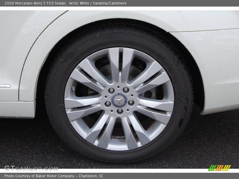 Arctic White / Savanna/Cashmere 2009 Mercedes-Benz S 550 Sedan