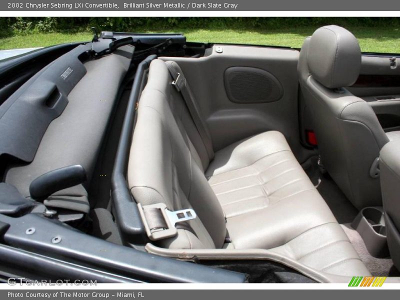 Brilliant Silver Metallic / Dark Slate Gray 2002 Chrysler Sebring LXi Convertible