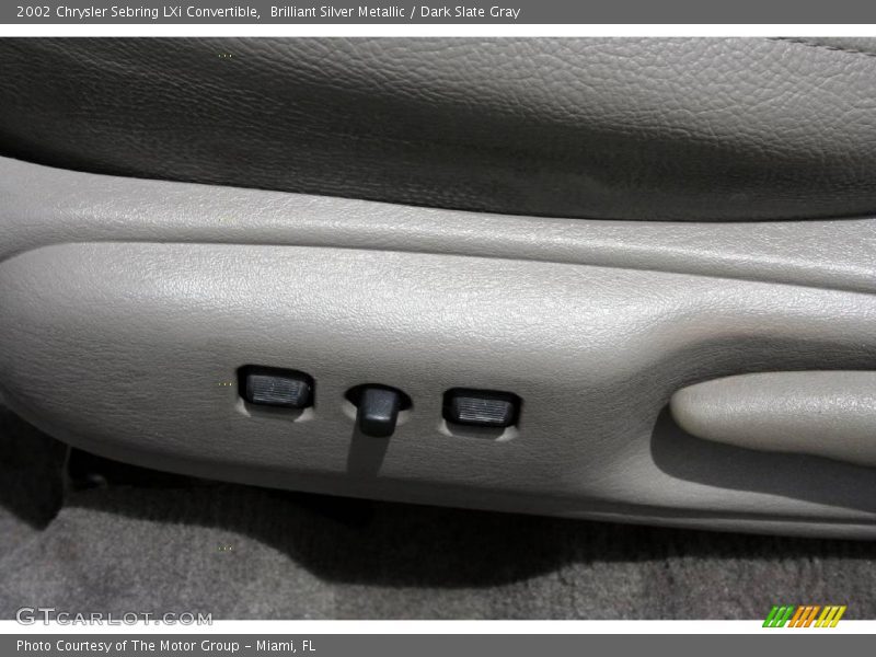 Brilliant Silver Metallic / Dark Slate Gray 2002 Chrysler Sebring LXi Convertible