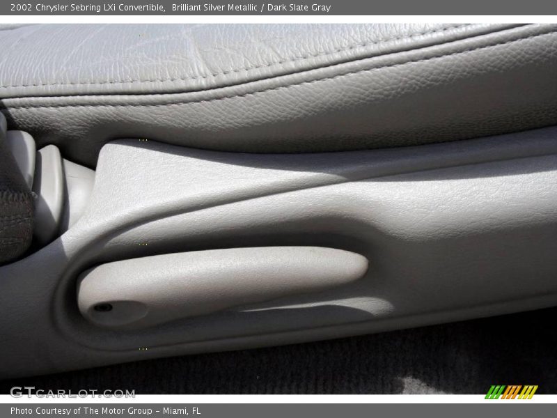 Brilliant Silver Metallic / Dark Slate Gray 2002 Chrysler Sebring LXi Convertible