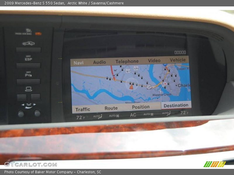 Arctic White / Savanna/Cashmere 2009 Mercedes-Benz S 550 Sedan