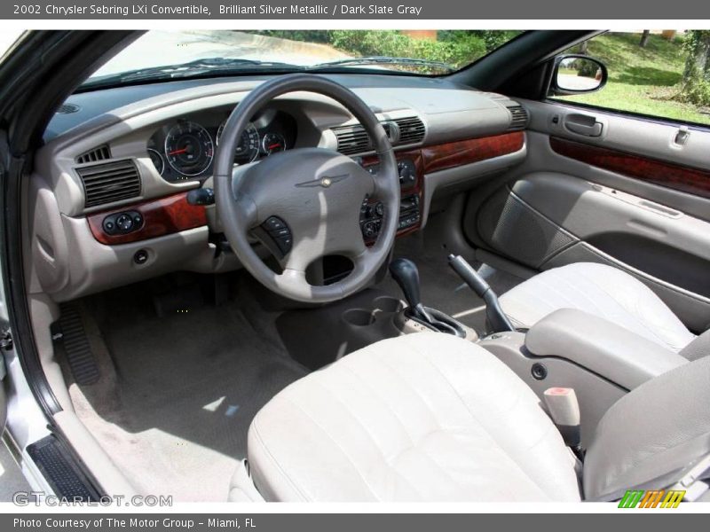 Brilliant Silver Metallic / Dark Slate Gray 2002 Chrysler Sebring LXi Convertible