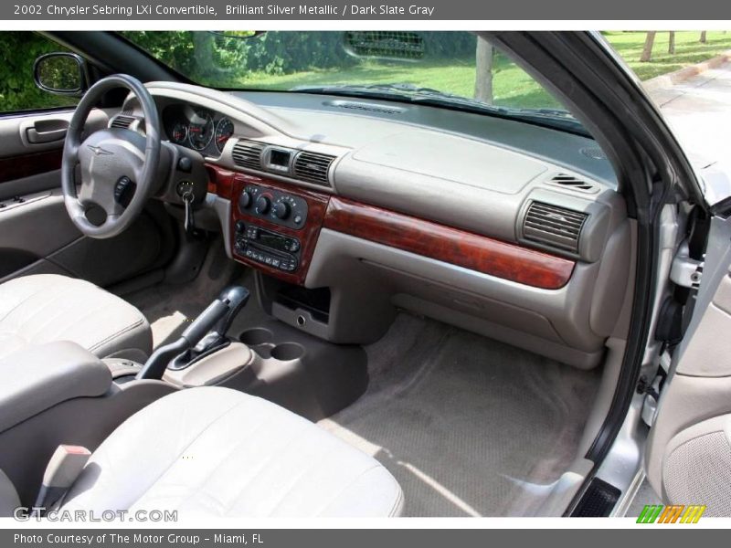 Brilliant Silver Metallic / Dark Slate Gray 2002 Chrysler Sebring LXi Convertible