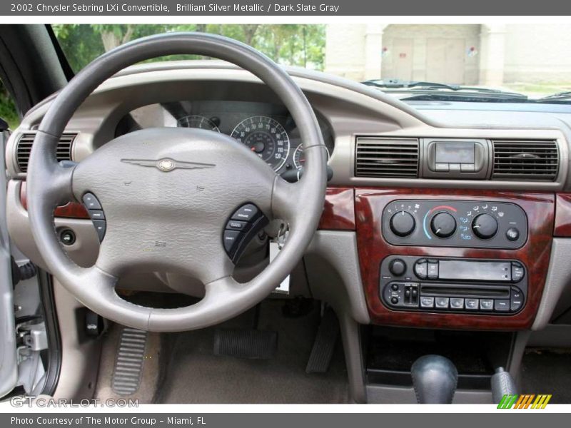 Brilliant Silver Metallic / Dark Slate Gray 2002 Chrysler Sebring LXi Convertible