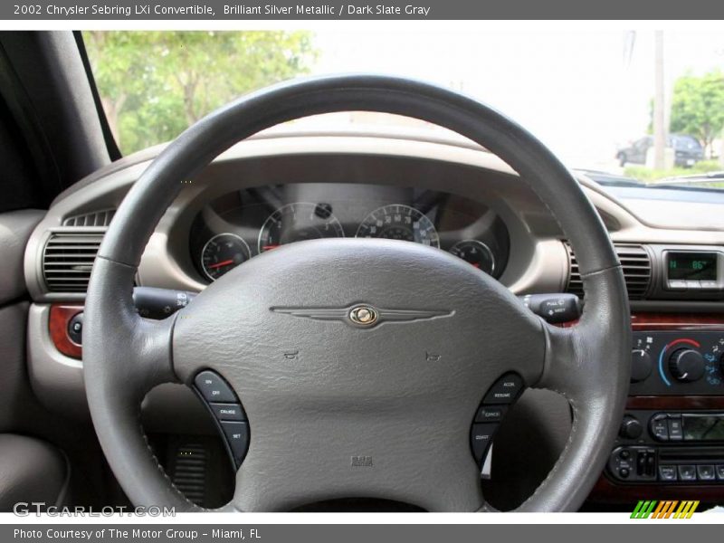 Brilliant Silver Metallic / Dark Slate Gray 2002 Chrysler Sebring LXi Convertible