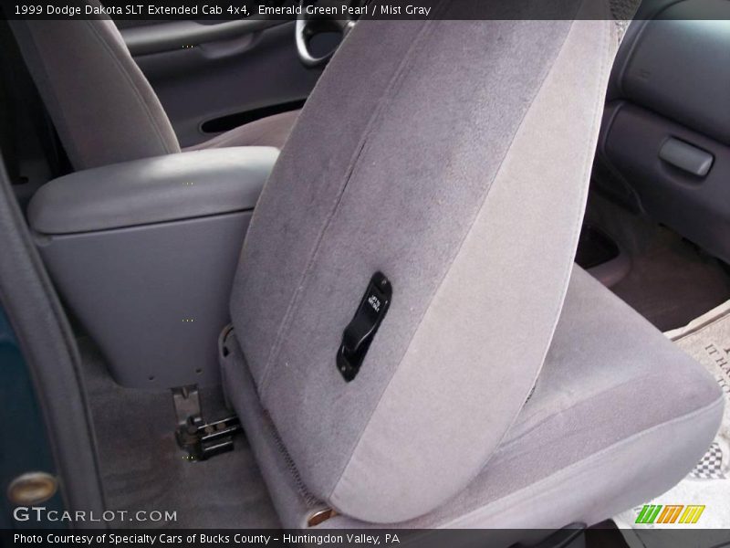 Emerald Green Pearl / Mist Gray 1999 Dodge Dakota SLT Extended Cab 4x4
