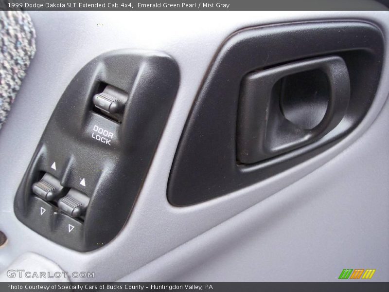 Emerald Green Pearl / Mist Gray 1999 Dodge Dakota SLT Extended Cab 4x4