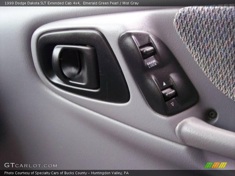 Emerald Green Pearl / Mist Gray 1999 Dodge Dakota SLT Extended Cab 4x4