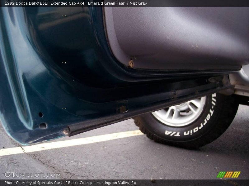 Emerald Green Pearl / Mist Gray 1999 Dodge Dakota SLT Extended Cab 4x4