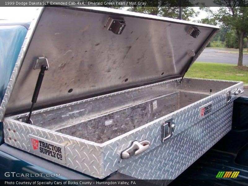 Emerald Green Pearl / Mist Gray 1999 Dodge Dakota SLT Extended Cab 4x4