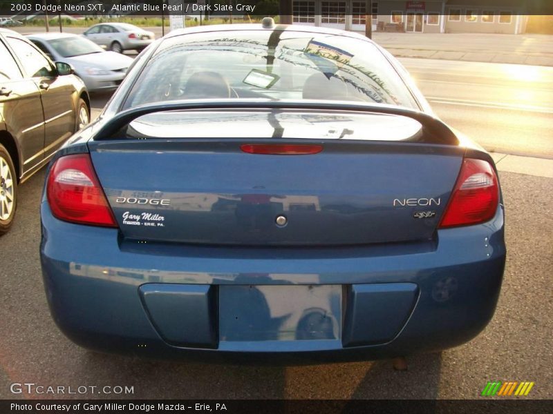 Atlantic Blue Pearl / Dark Slate Gray 2003 Dodge Neon SXT