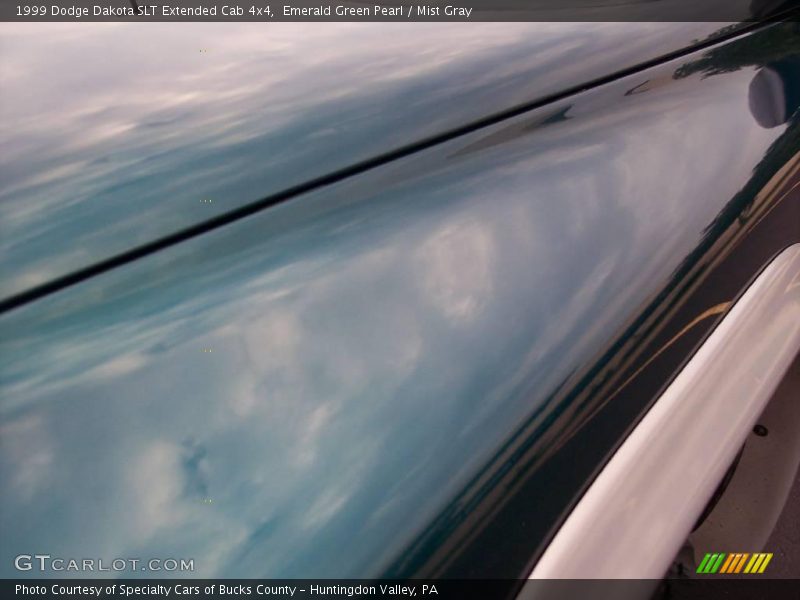 Emerald Green Pearl / Mist Gray 1999 Dodge Dakota SLT Extended Cab 4x4