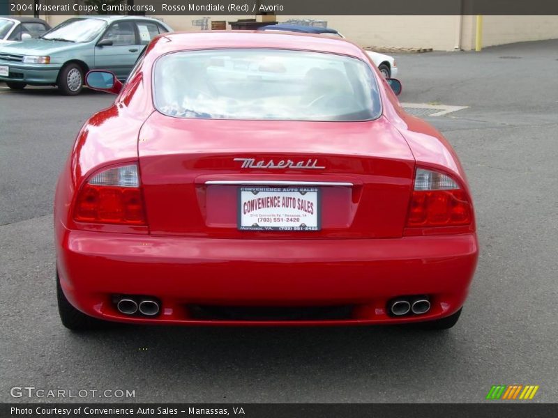 Rosso Mondiale (Red) / Avorio 2004 Maserati Coupe Cambiocorsa
