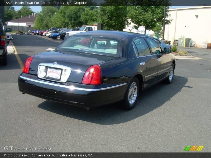 Black / Light Graphite 1998 Lincoln Town Car Cartier