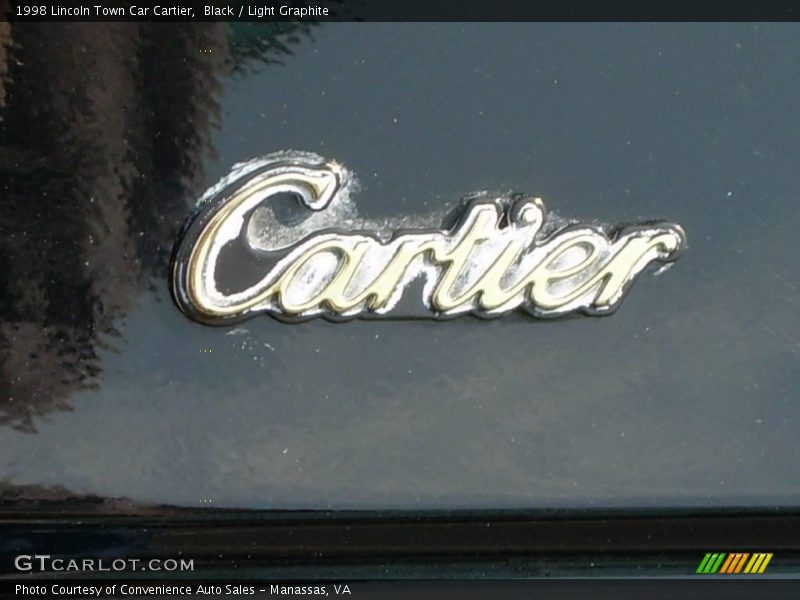 Black / Light Graphite 1998 Lincoln Town Car Cartier