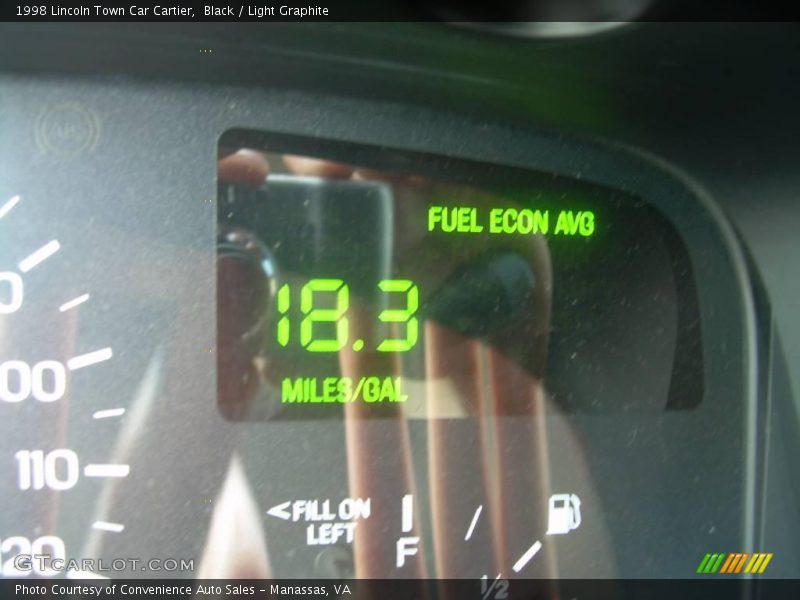 Black / Light Graphite 1998 Lincoln Town Car Cartier