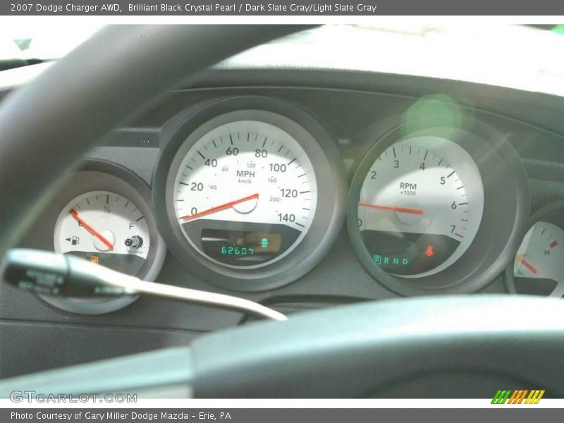 Brilliant Black Crystal Pearl / Dark Slate Gray/Light Slate Gray 2007 Dodge Charger AWD