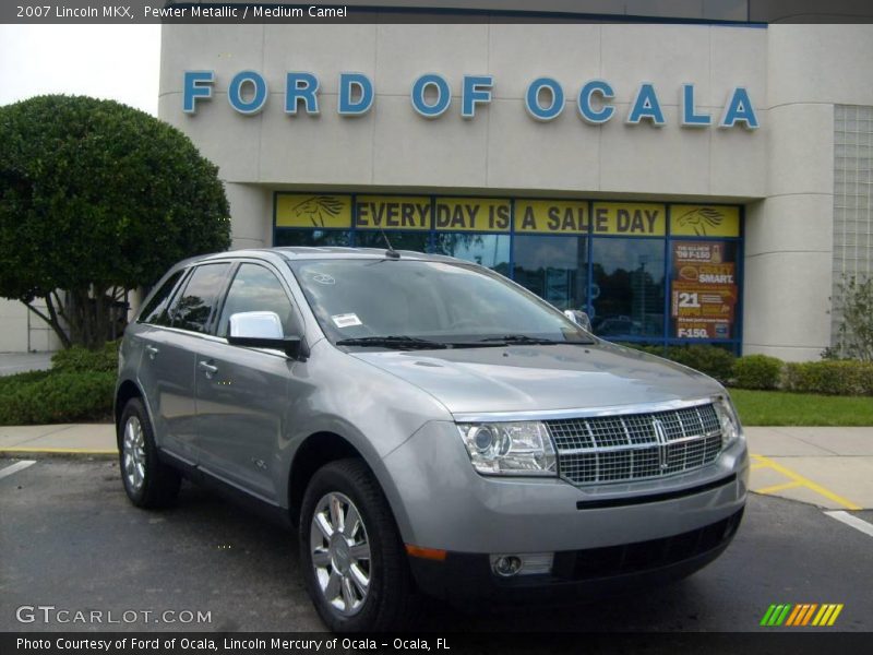 Pewter Metallic / Medium Camel 2007 Lincoln MKX