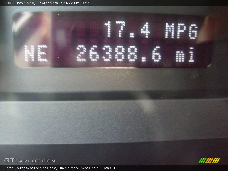 Pewter Metallic / Medium Camel 2007 Lincoln MKX