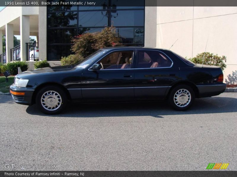 Black Jade Pearl Metallic / Ivory 1991 Lexus LS 400