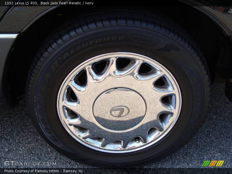 Black Jade Pearl Metallic / Ivory 1991 Lexus LS 400