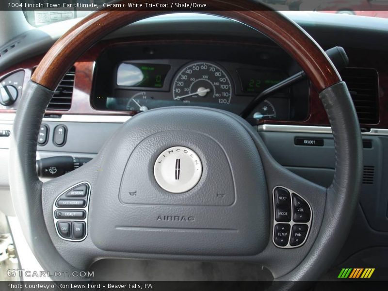 Ceramic White Tri-Coat / Shale/Dove 2004 Lincoln Town Car Ultimate