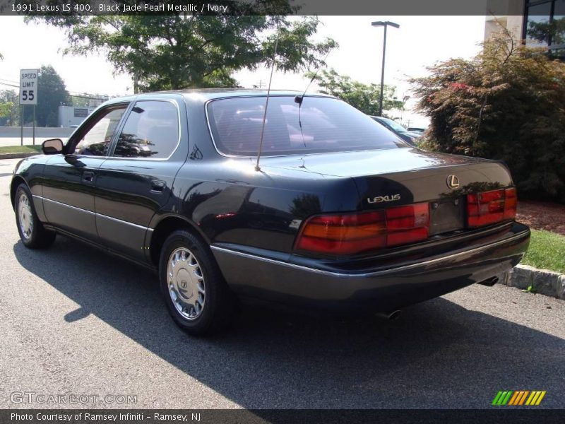 Black Jade Pearl Metallic / Ivory 1991 Lexus LS 400